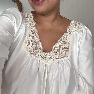 cotton blend vintage nightgown